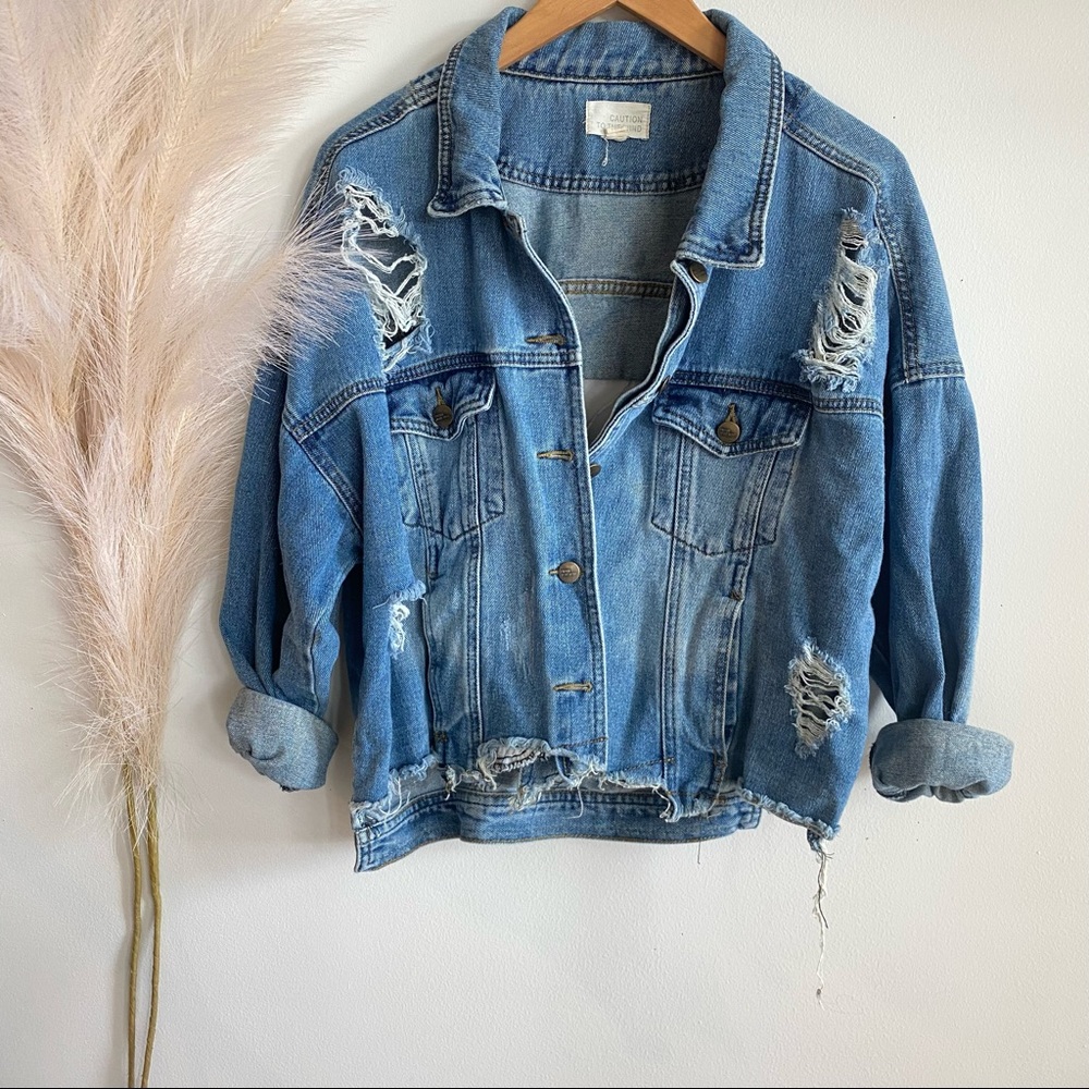 Distressed Denim Jacket